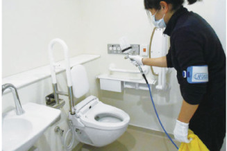 トイレに施工定着